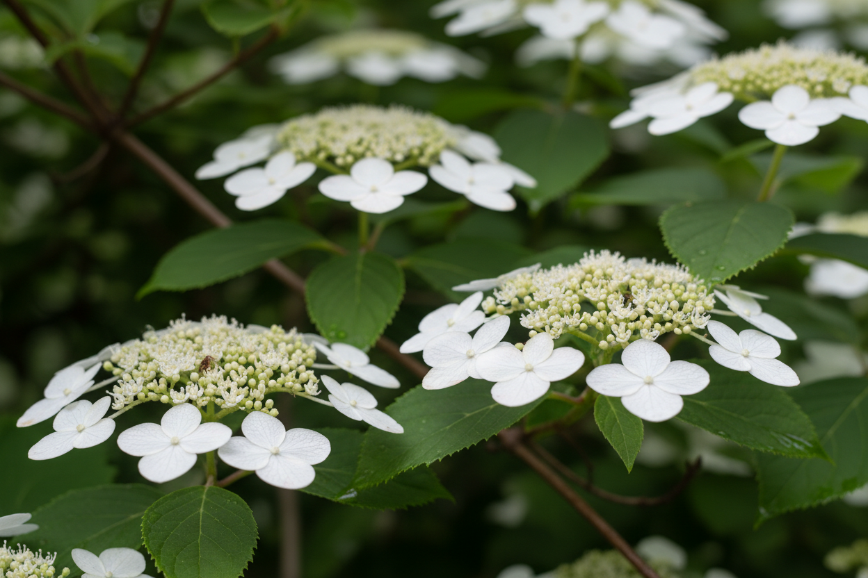 Kletterhortensie weiße Blüten Kletterpflanze Fassadenbegrünung Malsch Rastatt Baumschule